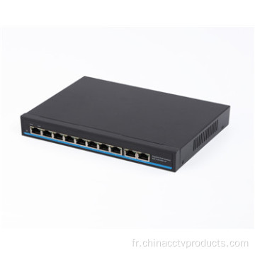 Interrupteur Ethernet de 8 ports 1000Mbps alimentés par PoE